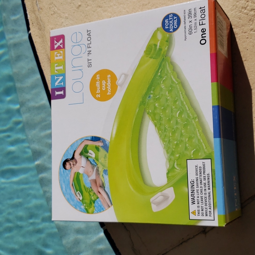 INTEX Sit-n-Float Lounge Chair Pool Floatie